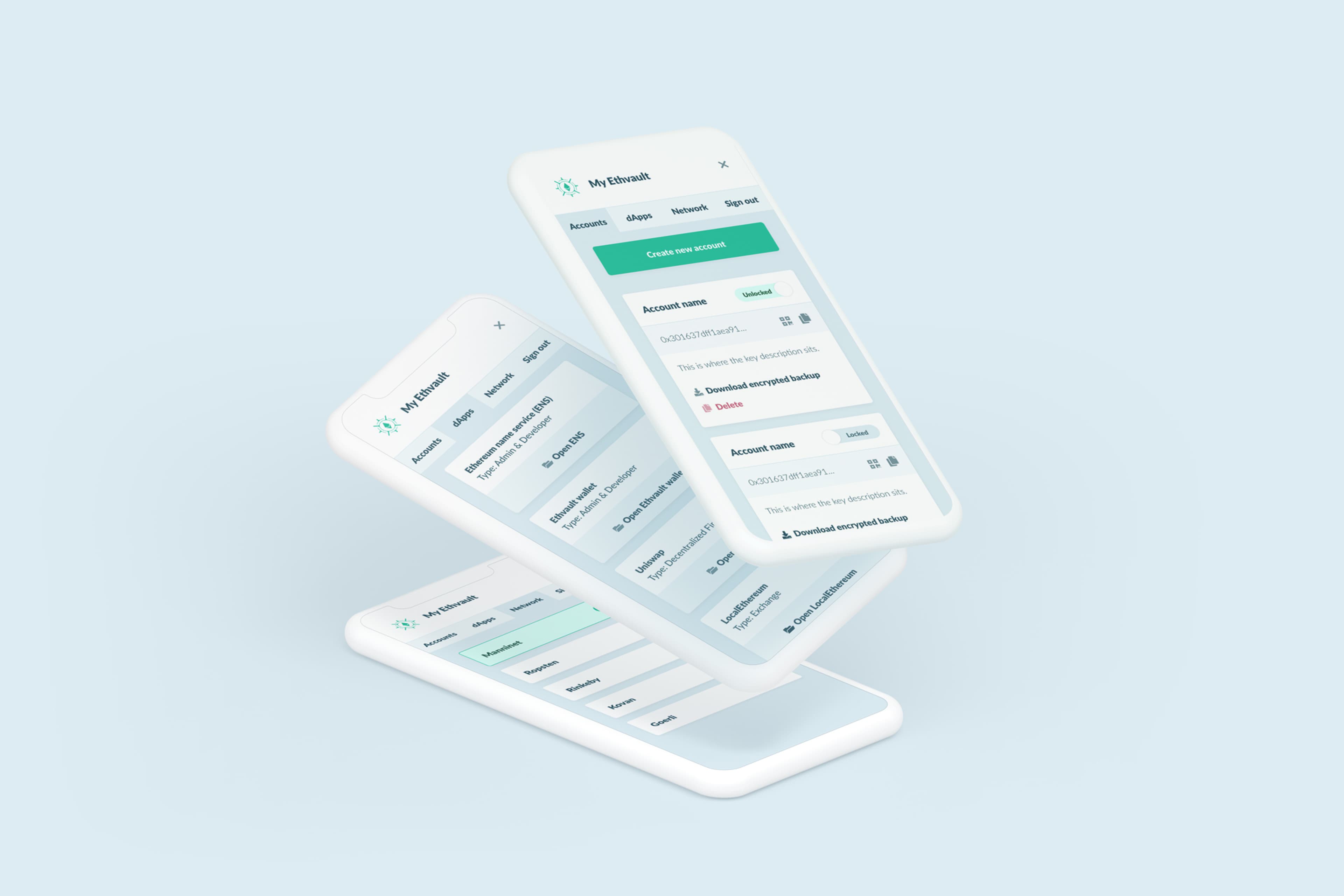 Ethvault on mobile